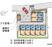 ★手数料０円★高崎市並榎町　月極駐車場（LP）